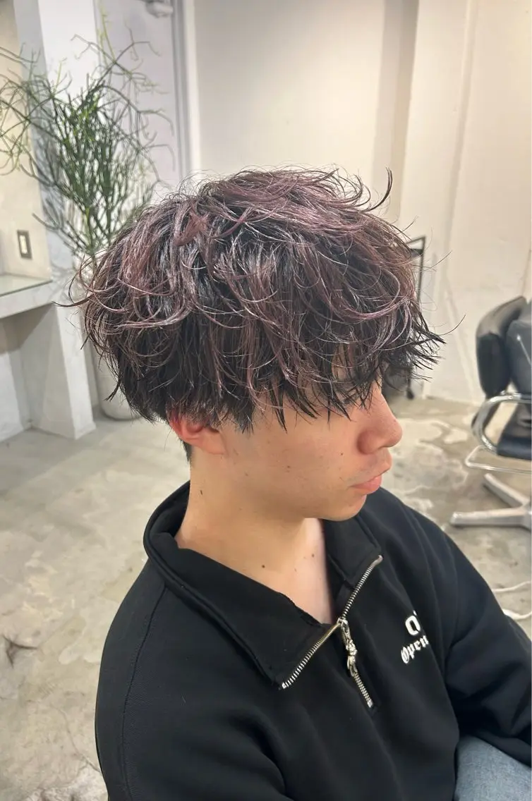 パーマ メンズ カット パーマ メンズ清潔感のプロ 💈メンズパーマ藤田のヘアスタイル