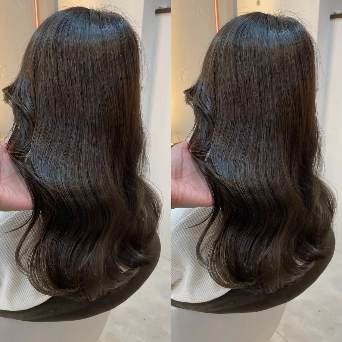 ロング カラー カット ヘアカラー トリートメント ヘアセット ブリーチ無しダブル カラー🦕まどかのヘアスタイル