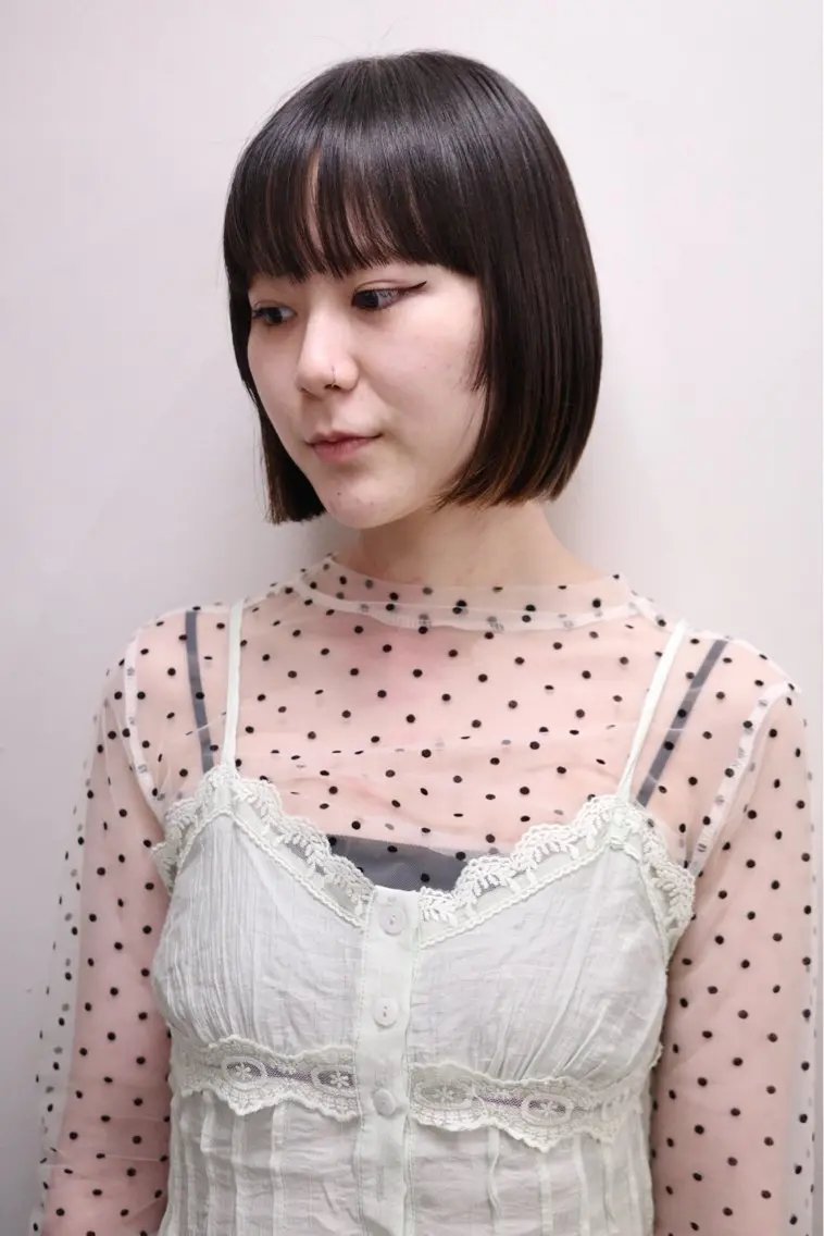 ショート ミウラ ハナキのヘアスタイル
