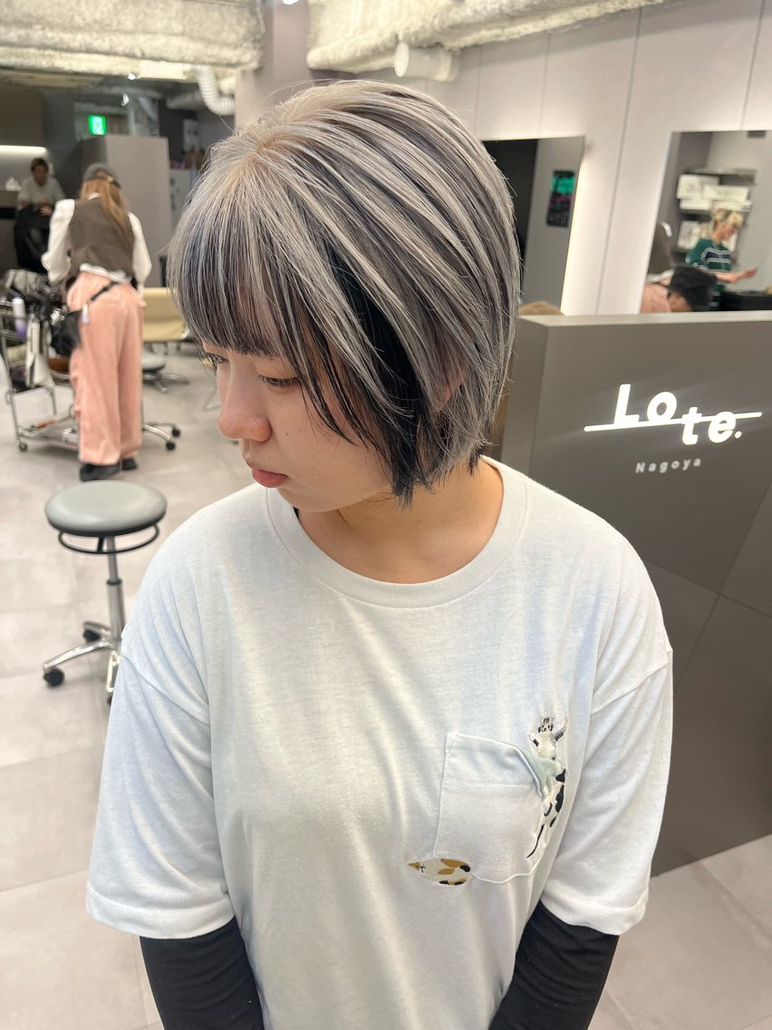 ショート ヘアカラー ゆめ/ボブ/レイヤー カット募集中のヘアスタイル