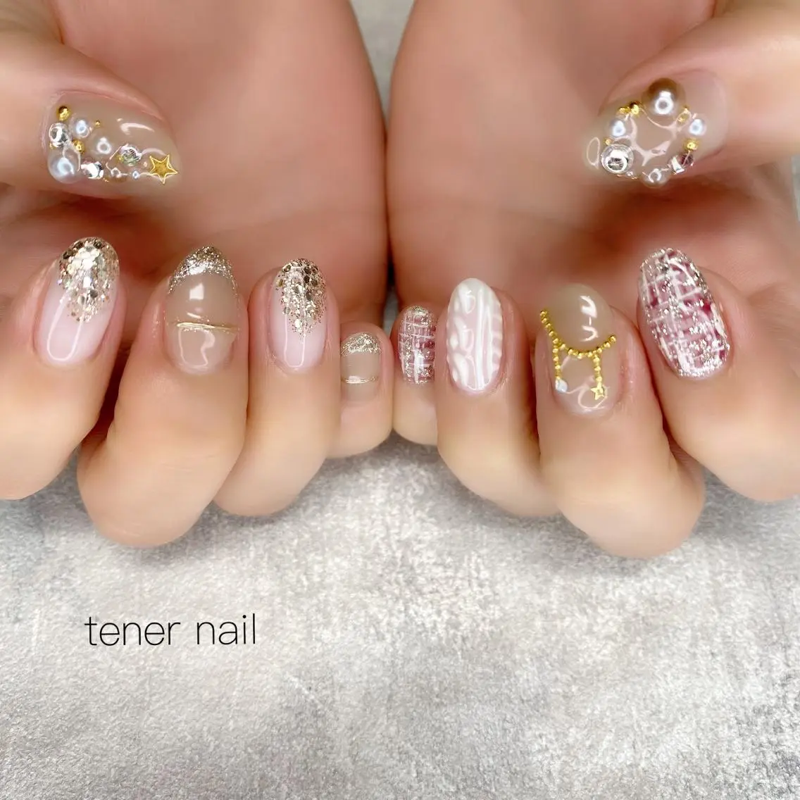 ネイル 冬ネイル クリスマス テネルネイル tener nailのネイルデザイン