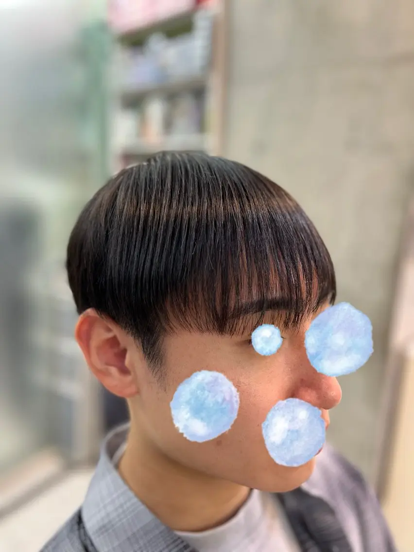 縮毛矯正、部分ストレートパーマの写真