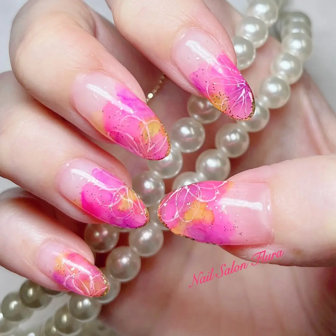ネイル フラワーネイル NailSalon Fluraのネイルデザイン