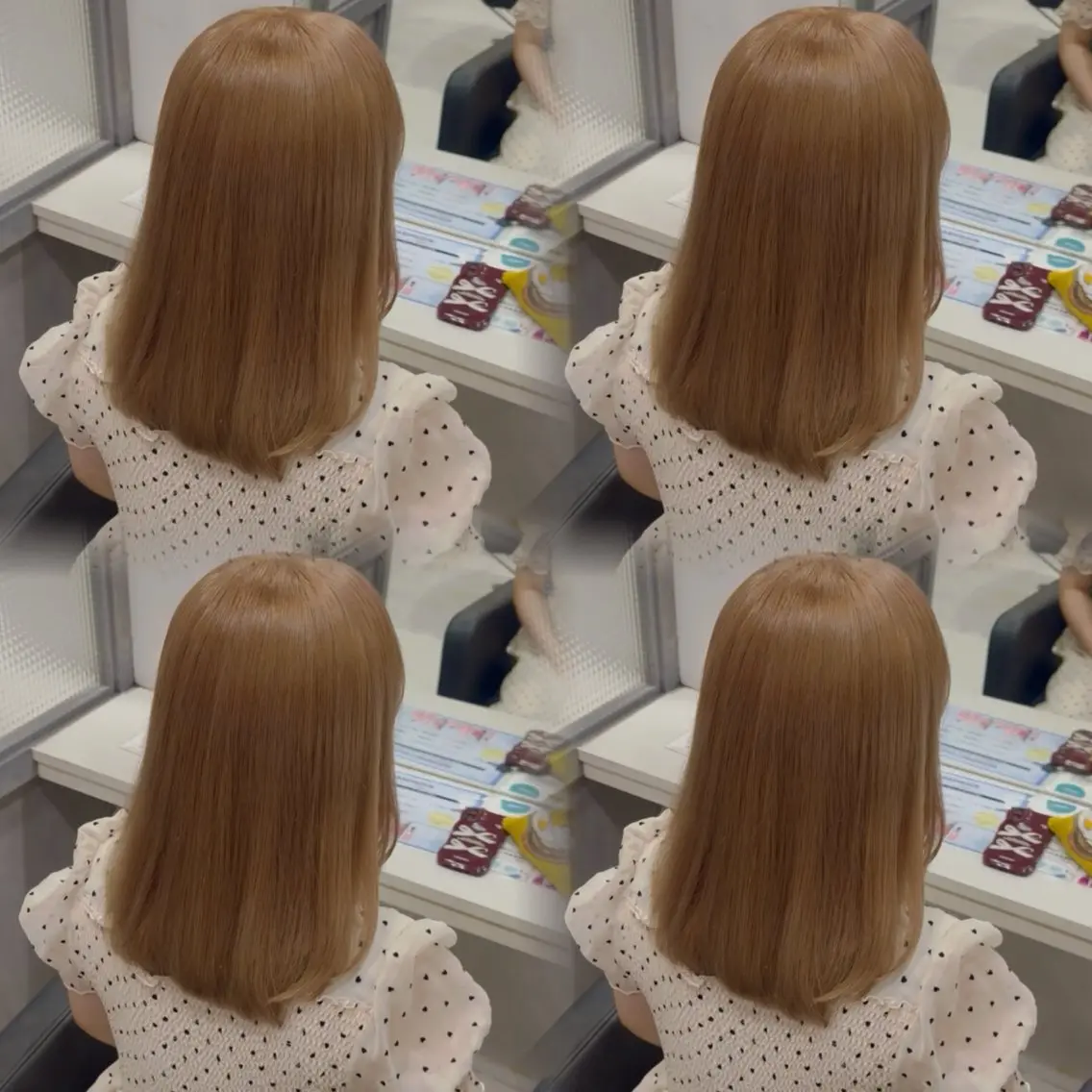 ロング カラー ヘアカラー トリートメント 🦋REISA🦋 エクステ×ハイトーンのヘアスタイル