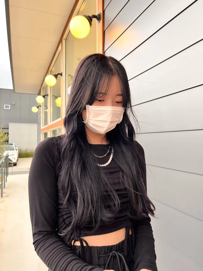ロング カラー 透明感カラー 吉水 果穂のヘアスタイル