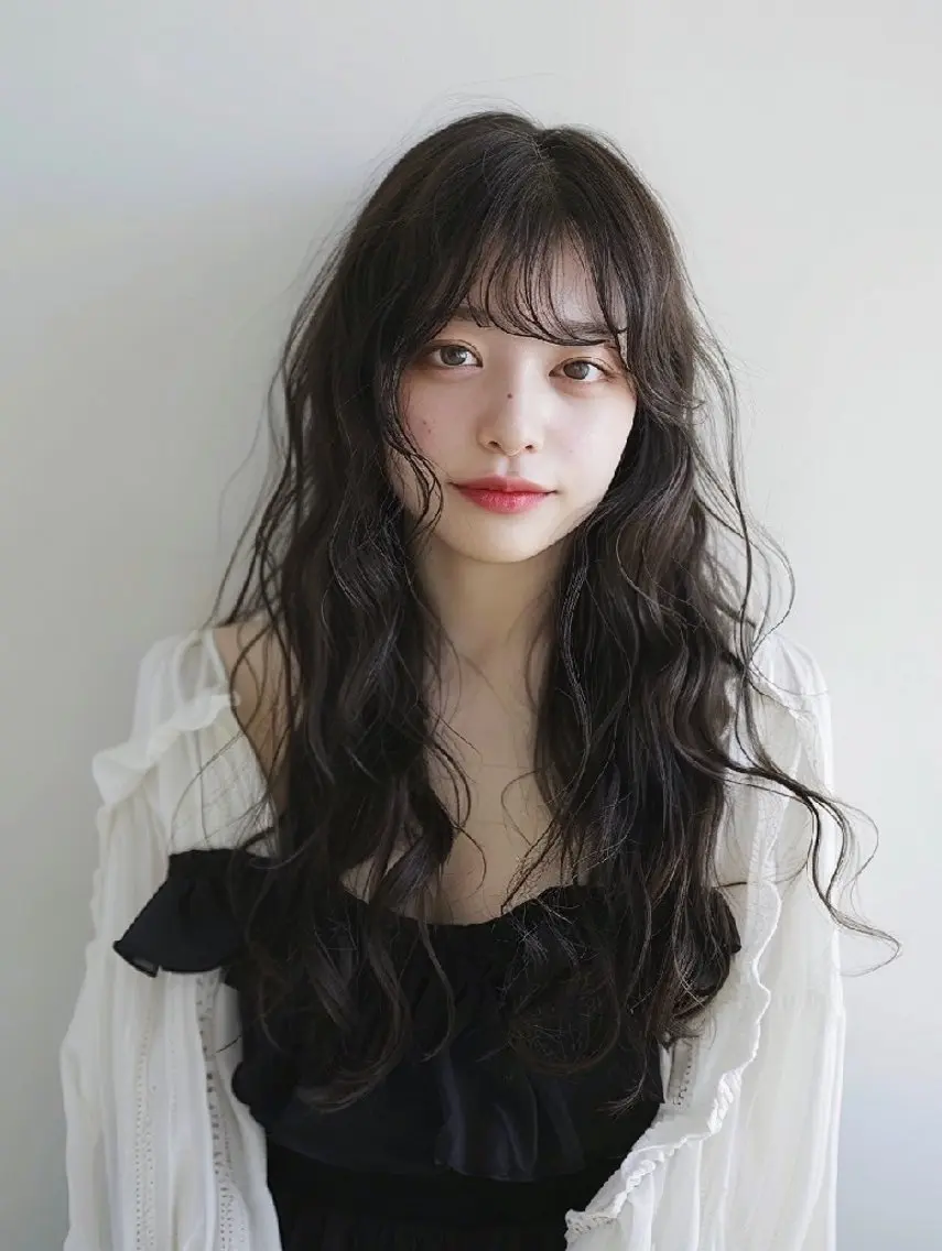 パーマ ロング 束感まつぱ🫧 なつき🫧のヘアスタイル