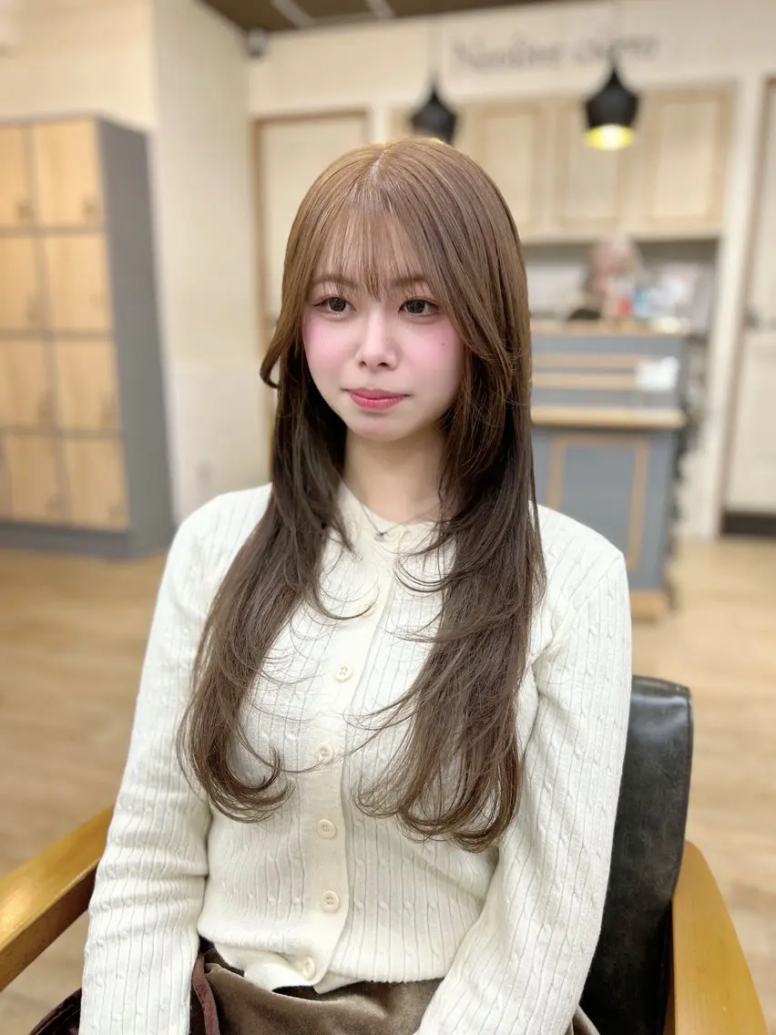 ロング カラー カット ヘアカラー 🎀オタク美容師艶髪 カラーERINA🎀のヘアスタイル