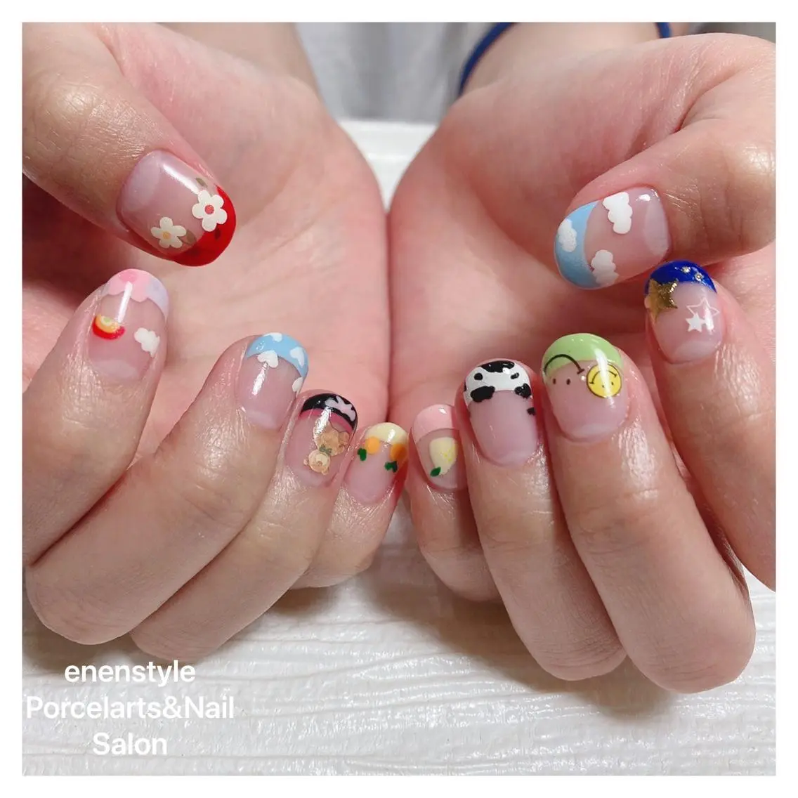 ショート ネイル 🐾enen style 🐾のネイルデザイン
