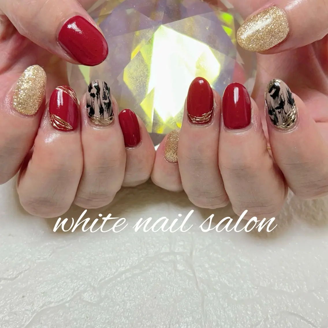 ネイル フットネイル ハンドネイル white nail salonのネイルデザイン