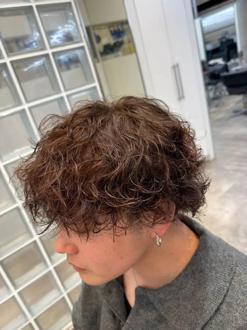 ショート カラー パーマ カット ヘアカラー パーマ fifth 児玉達哉 当日予約🙆のヘアスタイル