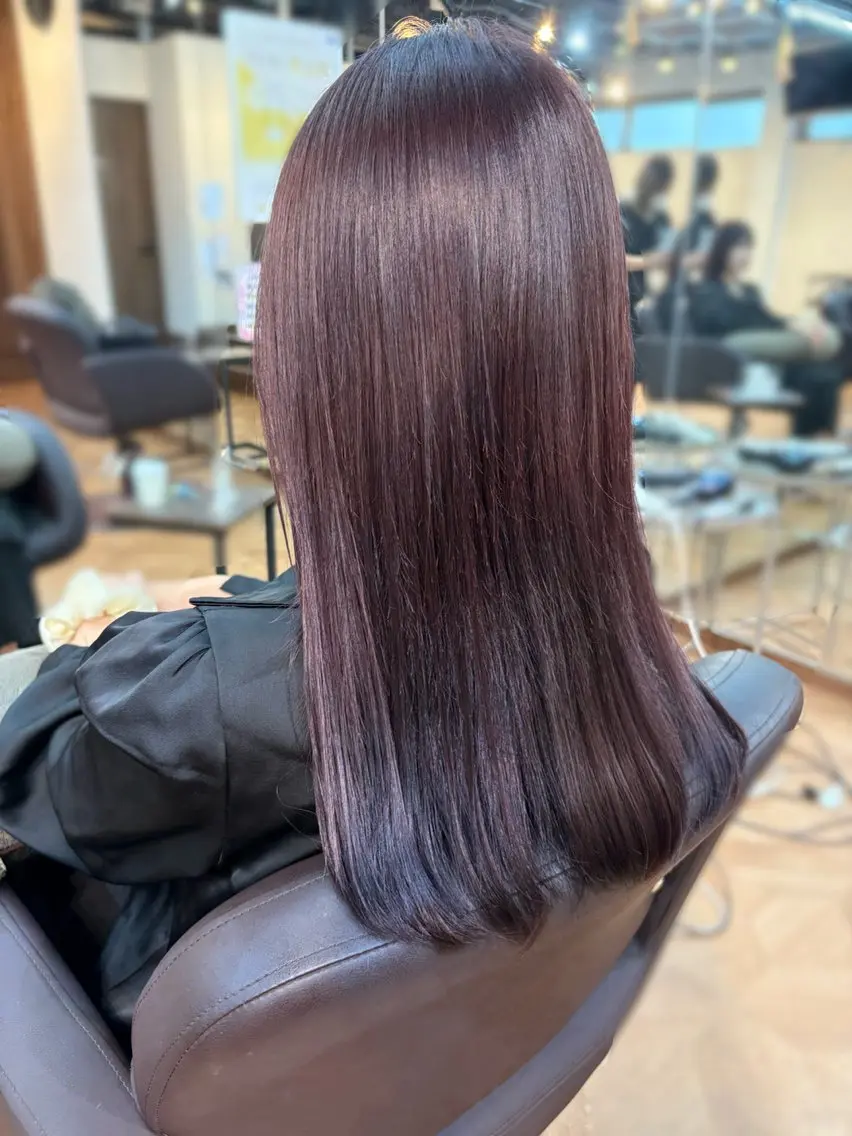セミロング ヘアカラー 🍒Ayana🍒 艶カラー🍒のヘアスタイル
