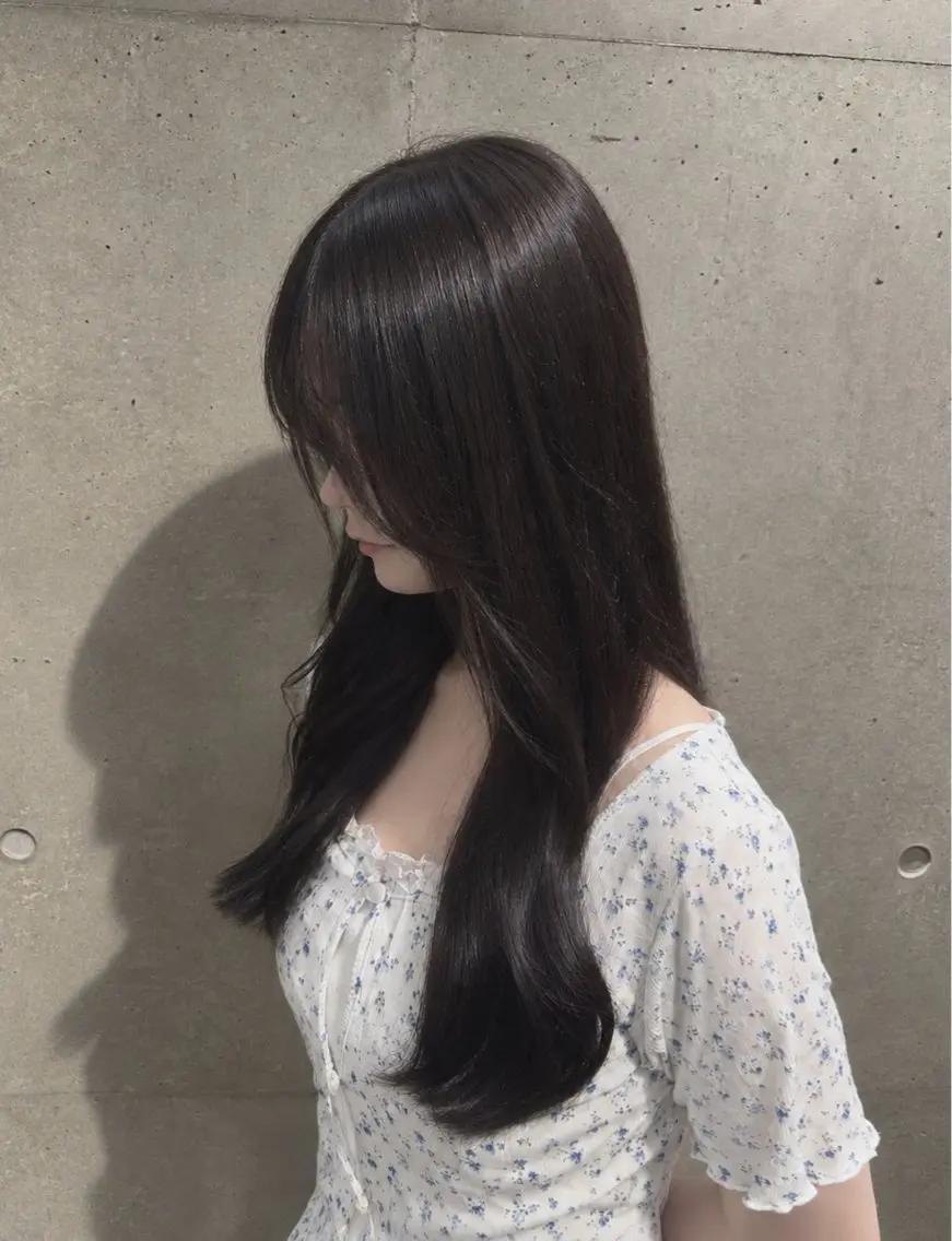 ロング カラー ヘアカラー トリートメント カラー/縮毛矯正🌟 奈寧のヘアスタイル