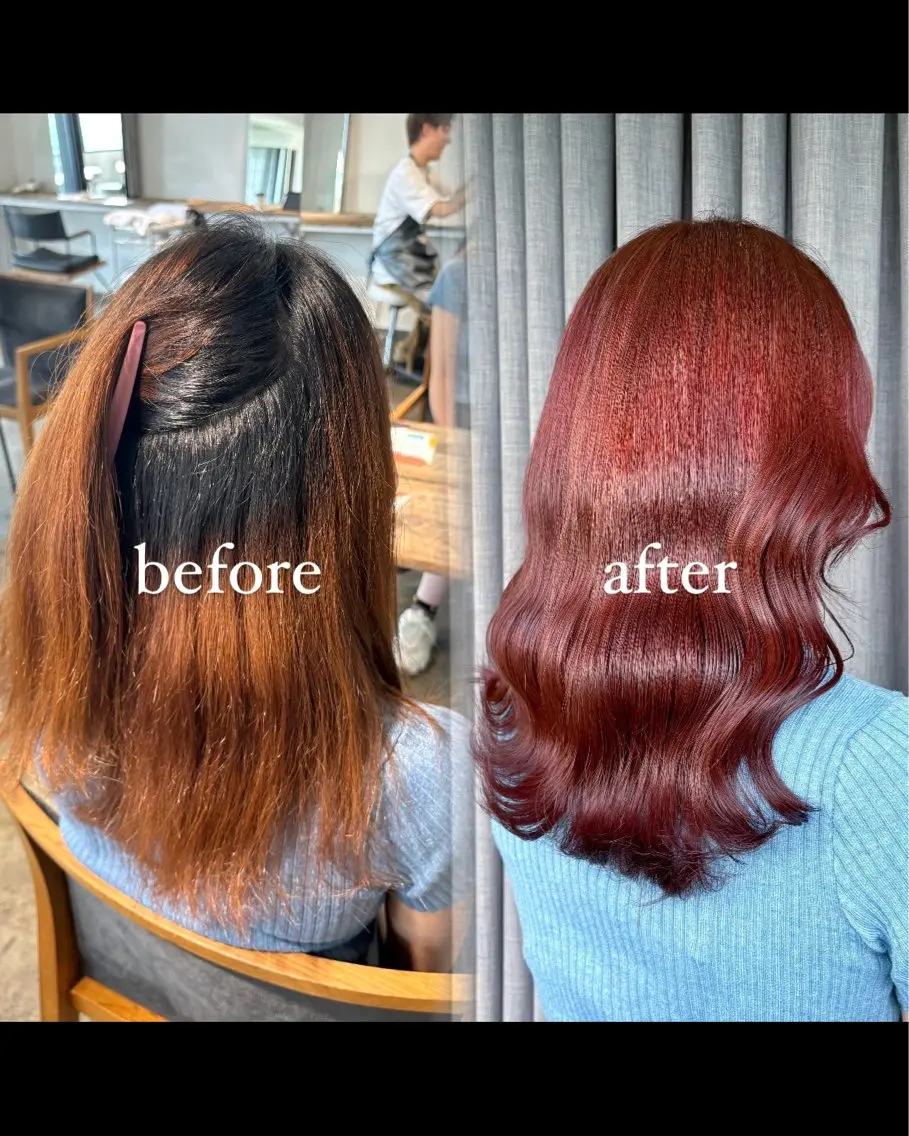 セミロング カラー 💫miyu💫デザ インカラー/アレンジのヘアスタイル