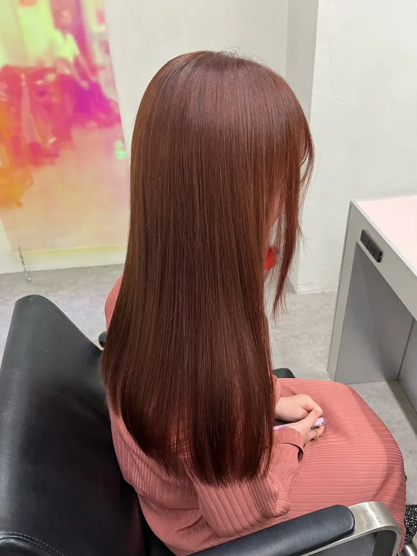ロング 奥野JAPAN🌈 艶髪カラーのヘアスタイル