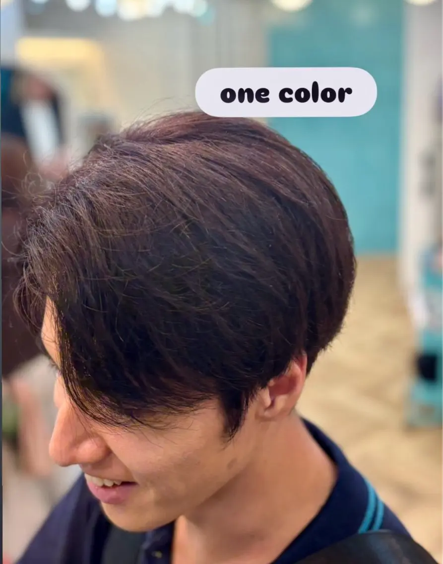 ショート カラー メンズ ブラウンカラー ヘアカラー ROMMY._. あさくにのヘアスタイル