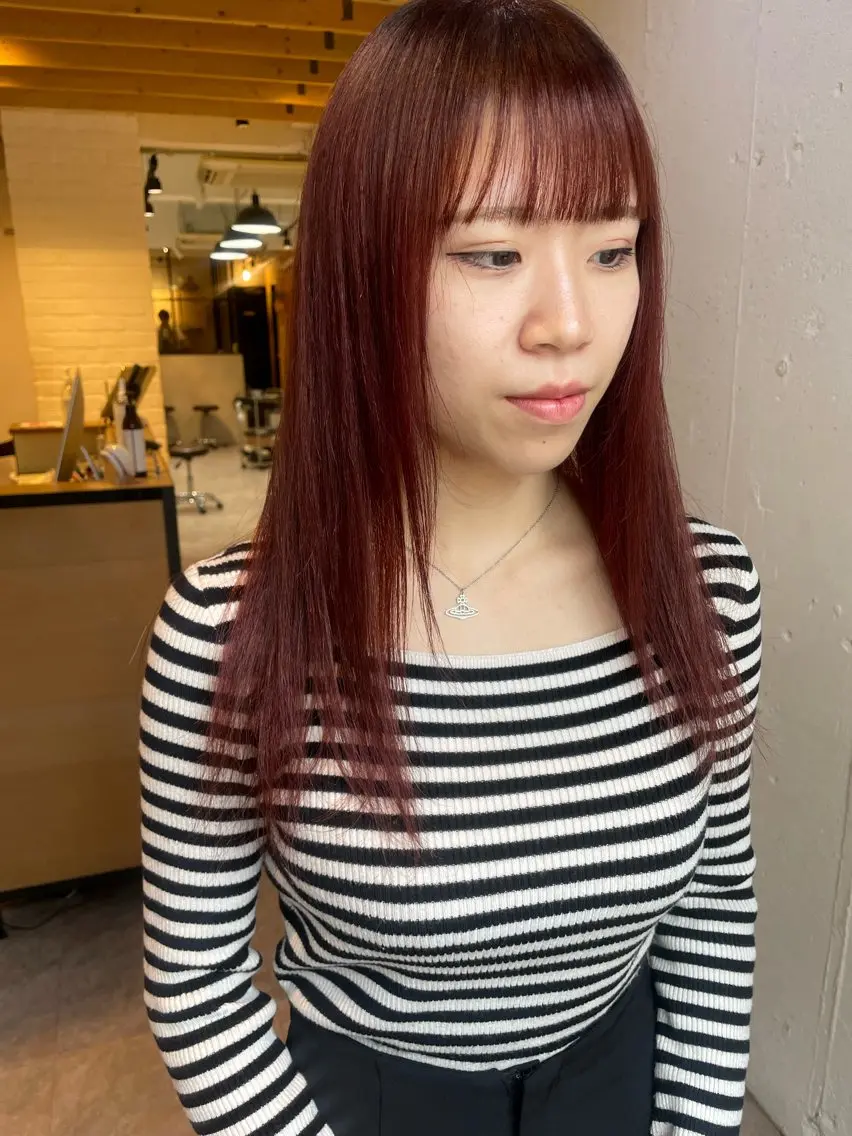 ロング カラー カット ヘアカラー トリートメント hisano / ハイトーン・透明感のヘアスタイル
