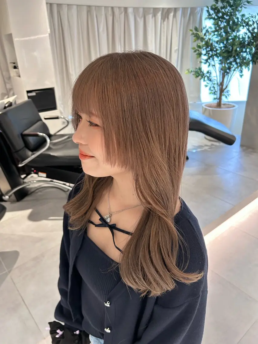 ロング カラー 🪞透け感&韓国ヘア 🪞honokaのヘアスタイル