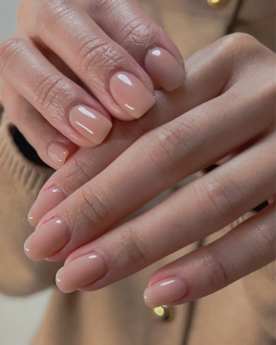 ネイル ワンカラーネイル ピンク ピンクベージュ ハンドネイル ten nail salon かえでのネイルデザイン