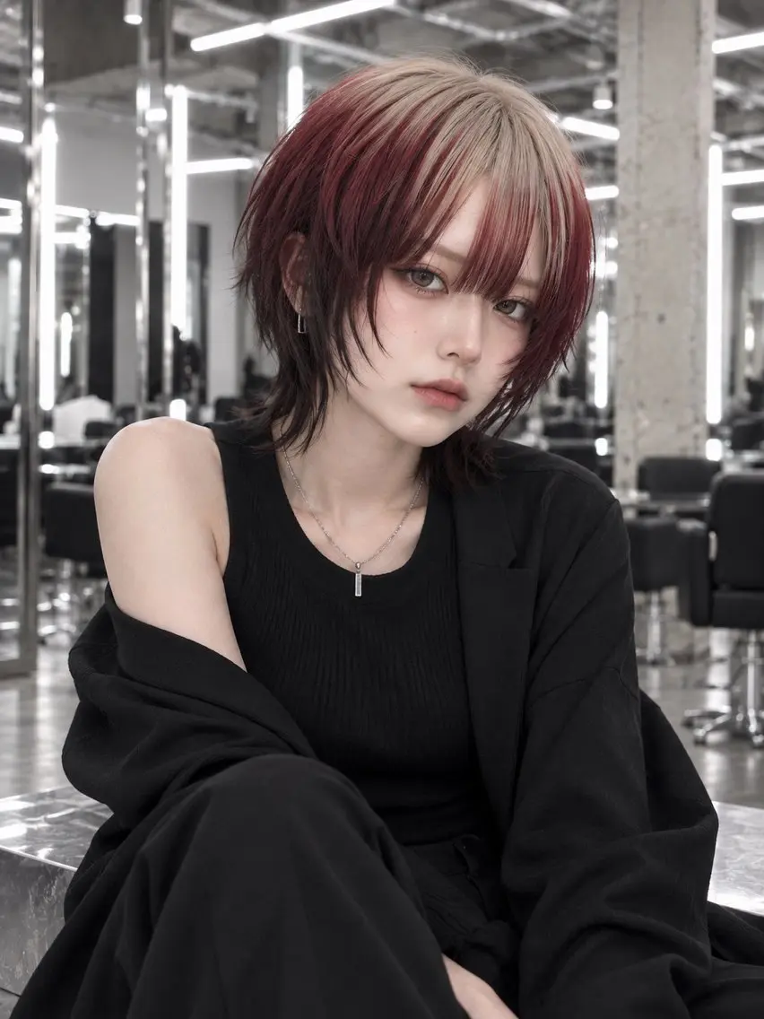 ミディアム ミディアムパーマ 縮毛矯正 カット ヘアカラー トリートメント RYOTA /GARTE髪質改善のヘアスタイル
