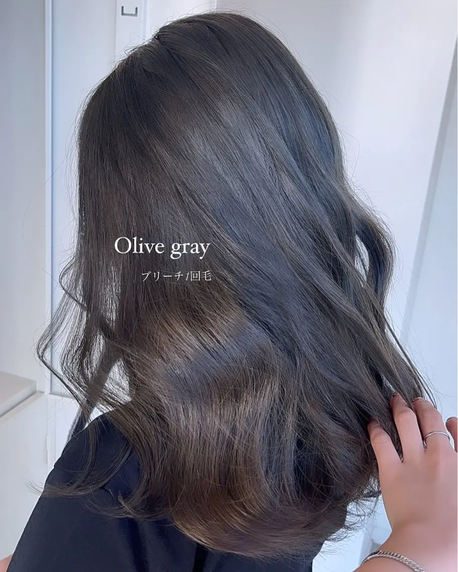 セミロング ヘアカラー トリートメント 《店長》欧米風/デ ザインNO.1/雅のヘアスタイル
