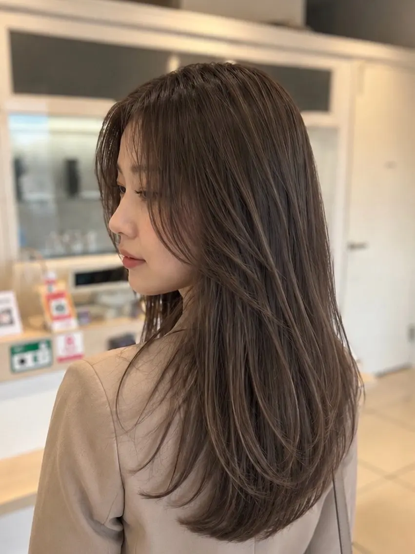 セミロング カラー カット ヘアカラー トリートメント 金子 直樹のヘアスタイル