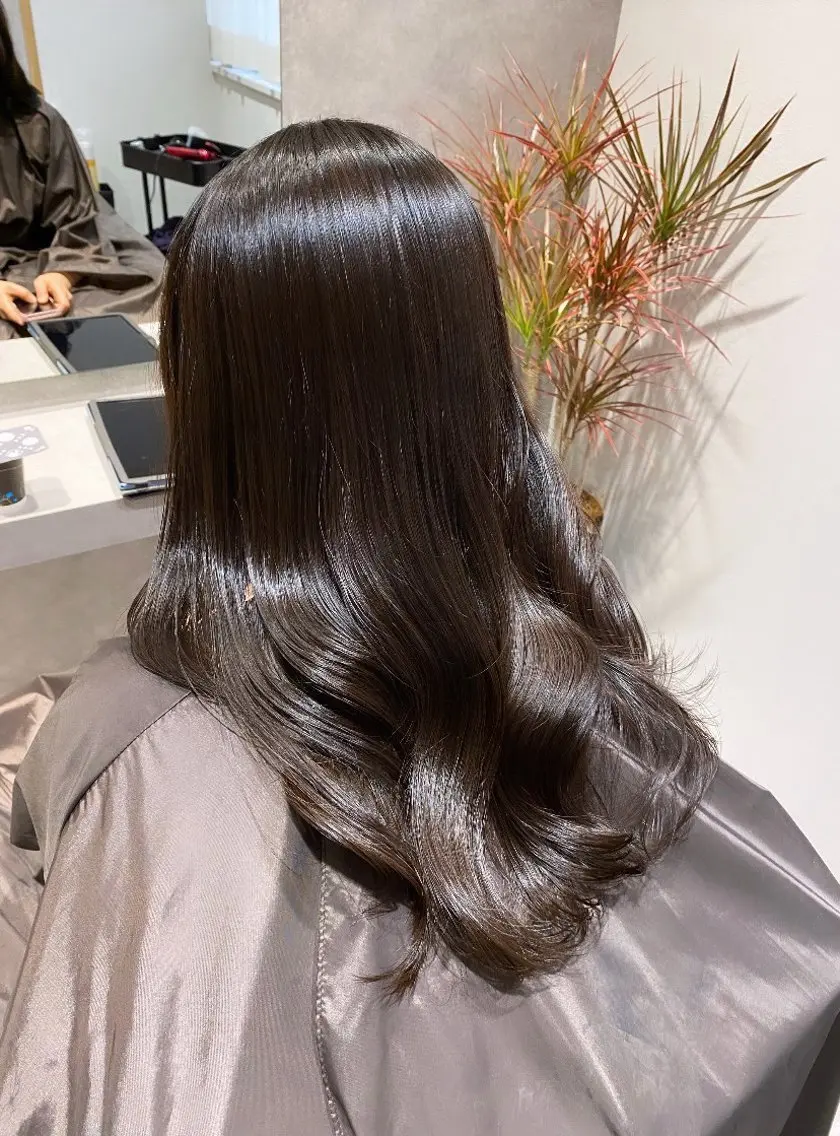 セミロング カット ヘアカラー トリートメント 新宿🫧髪質改善🫧 艶カラー🫧個室のヘアスタイル