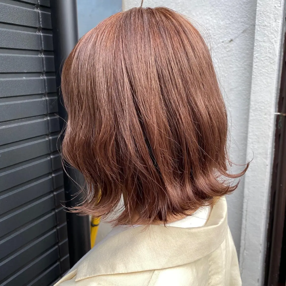 ミディアム カラー ブリーチ ダブルカラー ヘアカラー トリートメント 千 田のヘアスタイル