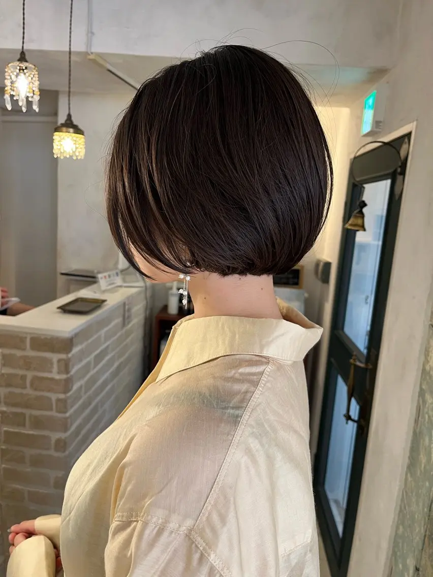 【夜限定/5cm以上カットできる方限定】🩶ショートカット➕リタッチカラー➕トリートメント🩶の写真