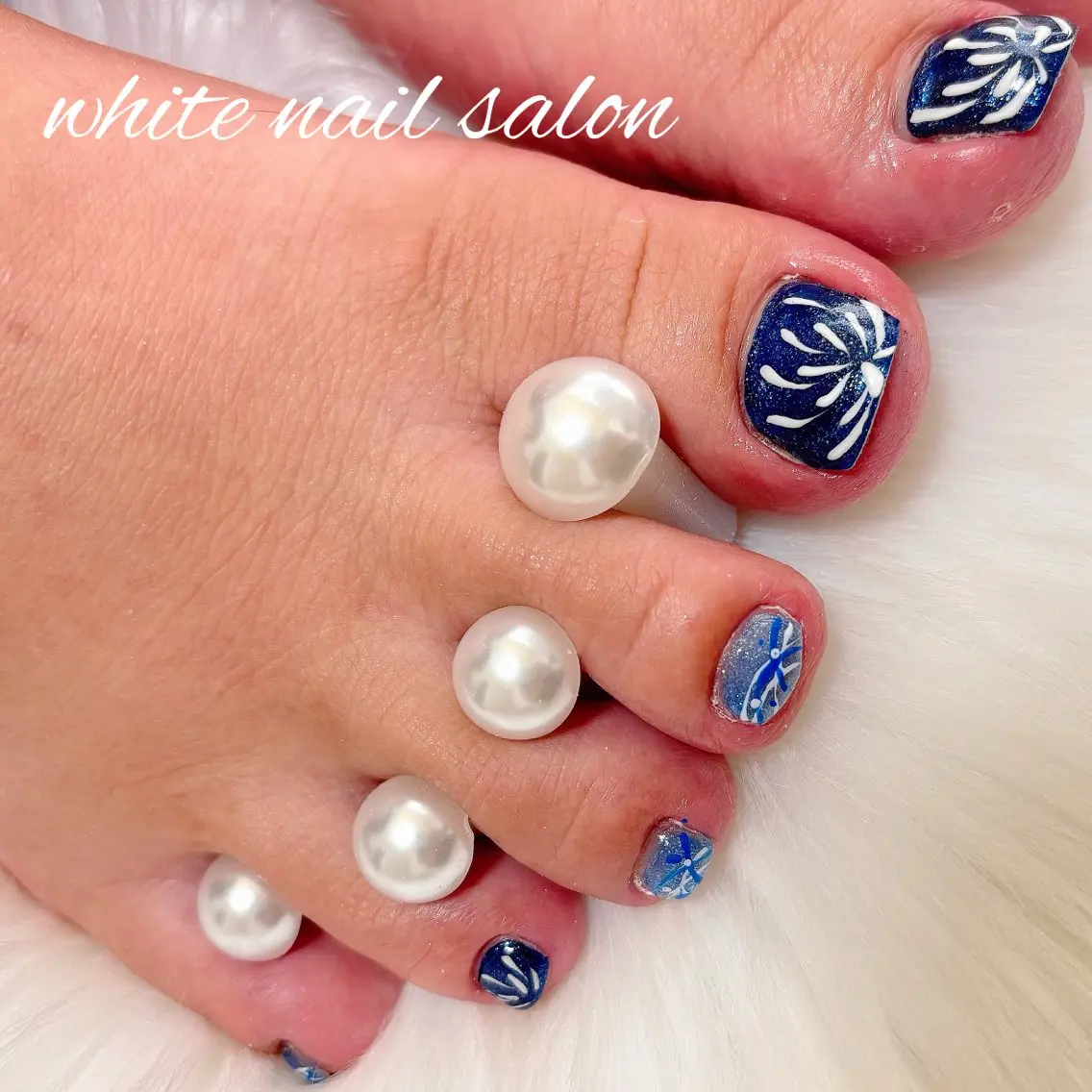 ネイル フットネイル white nail salonのネイルデザイン