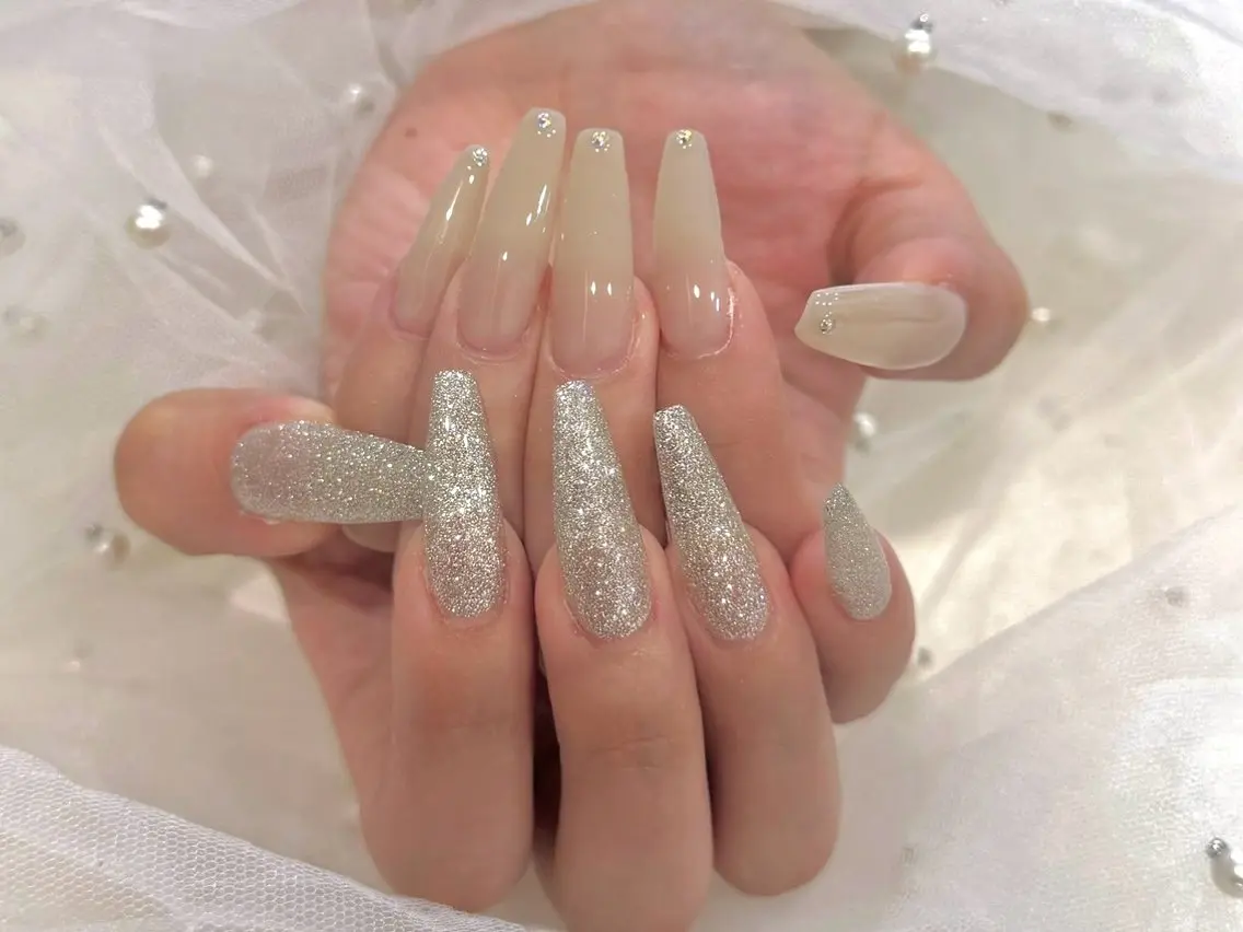 ネイル 長さ出し ハンドネイル Nail salon CHARMY♡のネイルデザイン