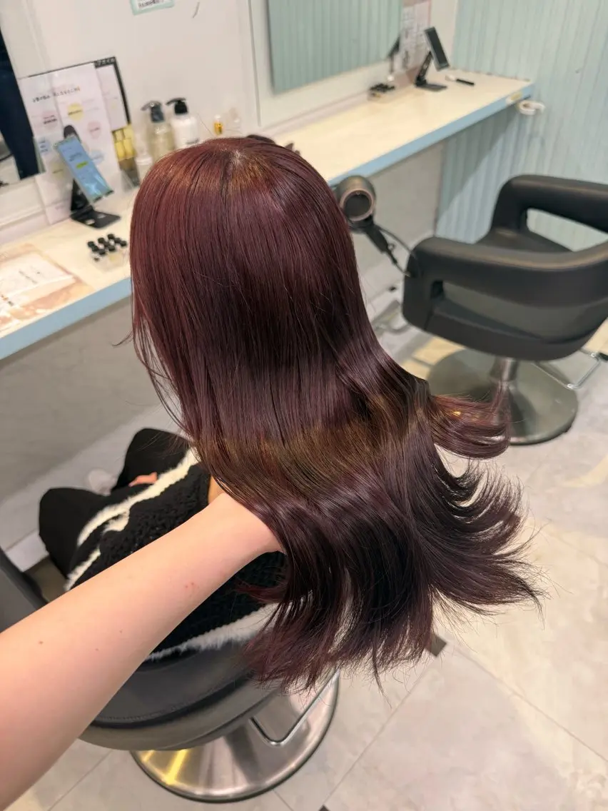 カラー ヘアカラー トリートメント ヘッドスパ ヘアセット 🇰🇷韓流暖色ヘア 🍒saaya🍒のヘアスタイル