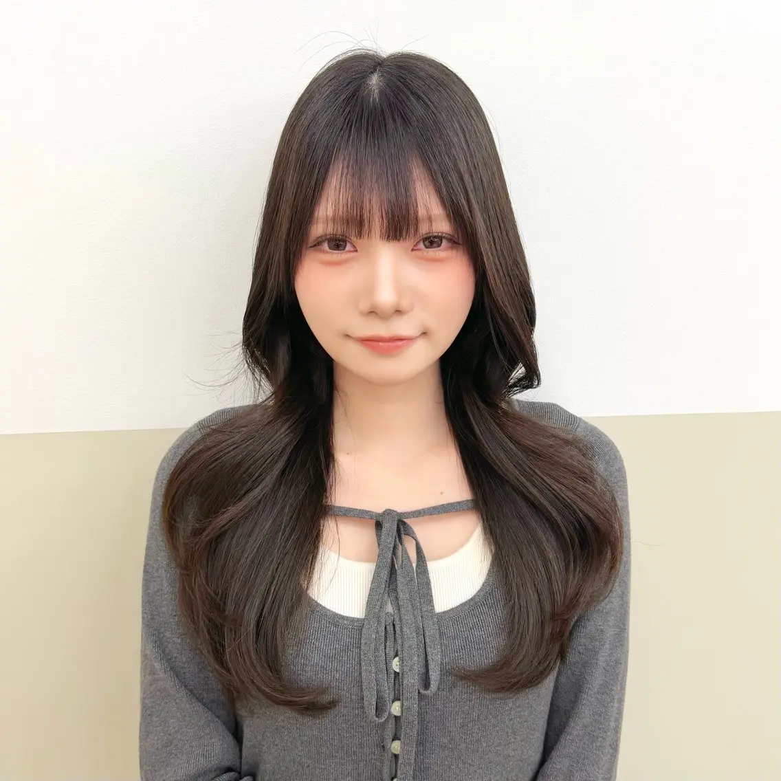 ロング ロングレイヤー くびれヘア レイヤーカット ロング カット Bonheur銀座 /前田 栞九郎のヘアスタイル