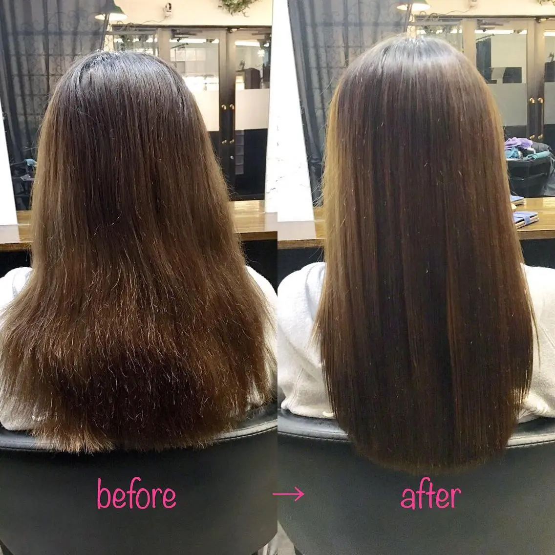 セミロング 縮毛矯正&髪質改善 MAILHAIRのヘアスタイル