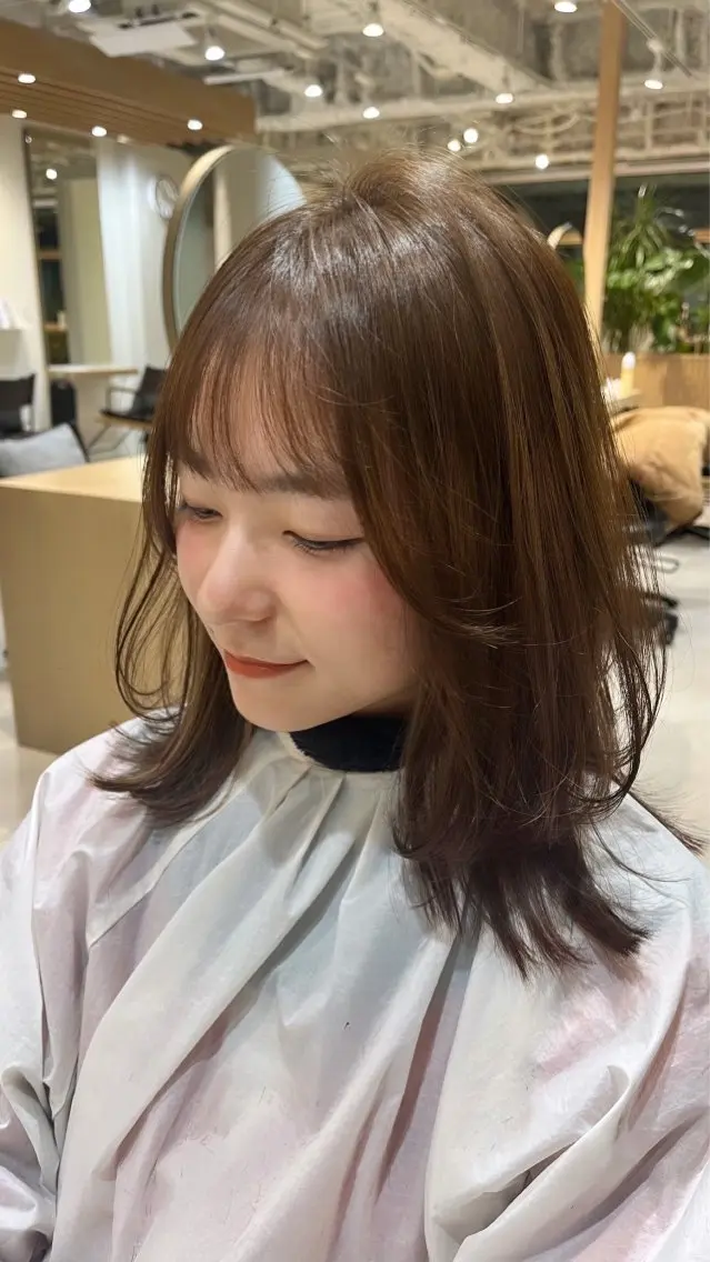 ミディアム Agnos 青山/ saya🌼のヘアスタイル