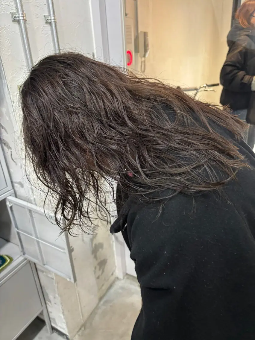 ミディアム カット パーマ 大西 柚羽のヘアスタイル