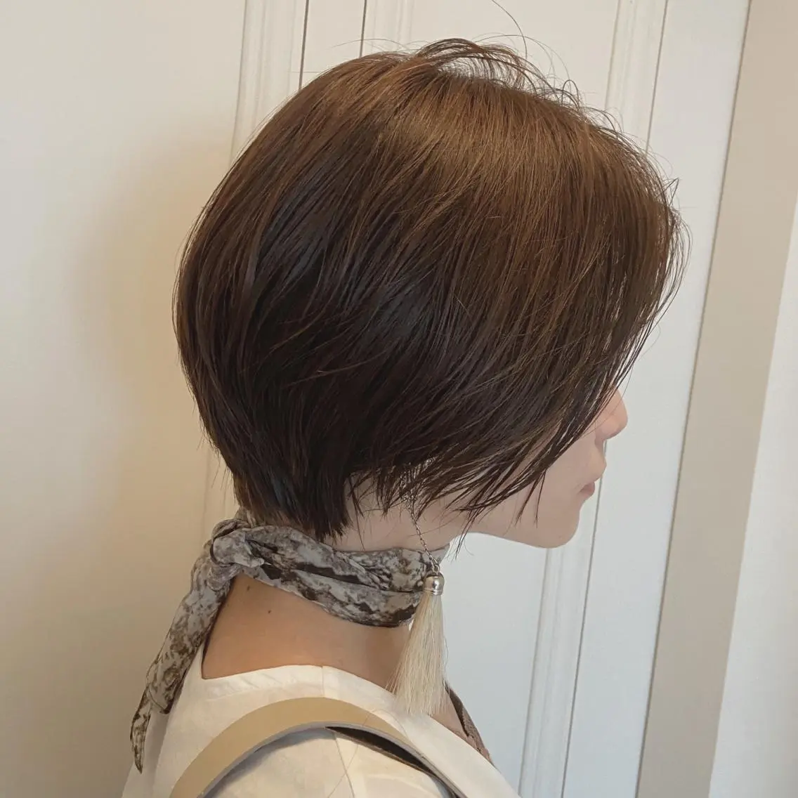 ショート ショートヘア 峯 志帆のヘアスタイル