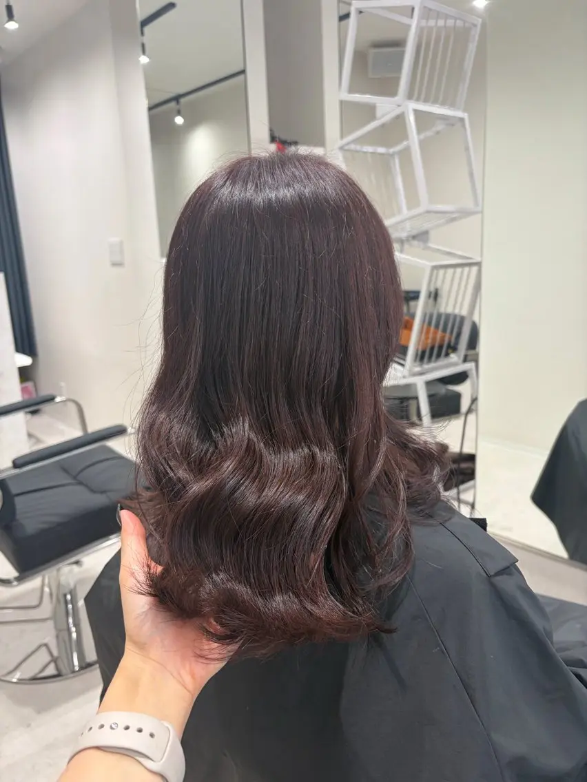 ミディアム カラー ヘアカラー COSMOS💫 千穂のヘアスタイル