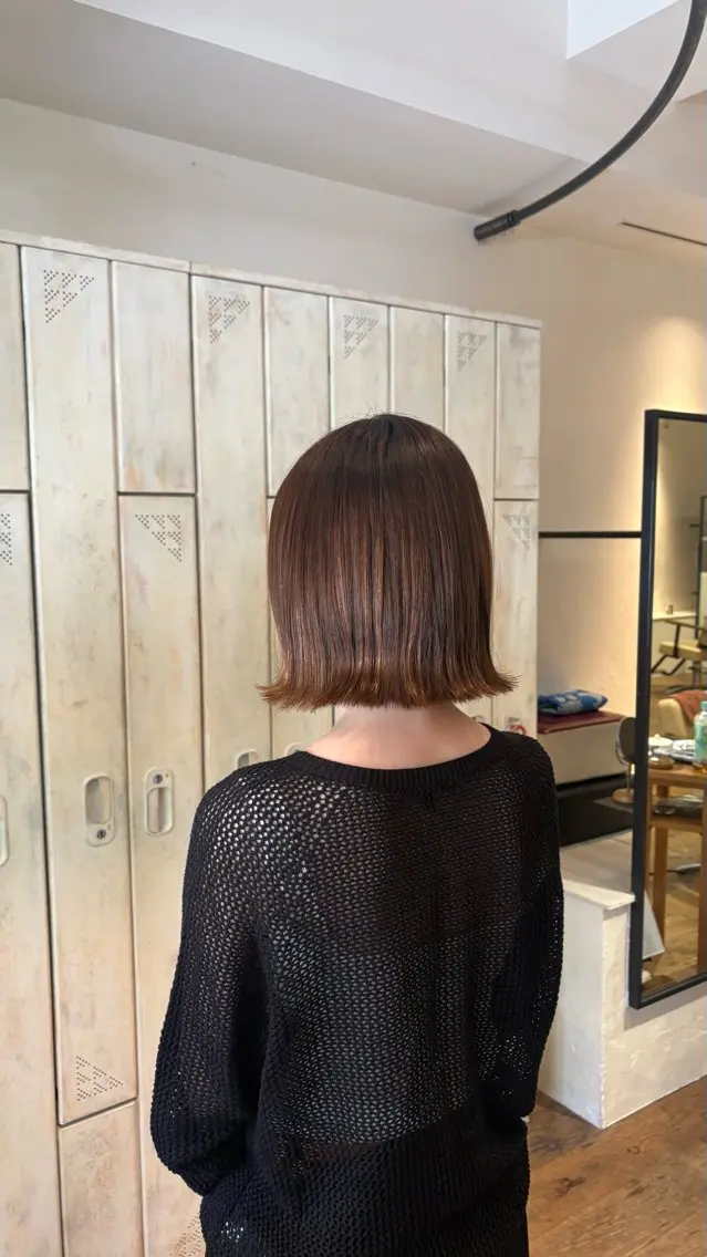 ショート カラー ヘアカラー イノウエ アイ KNACK梅田茶屋町のヘアスタイル