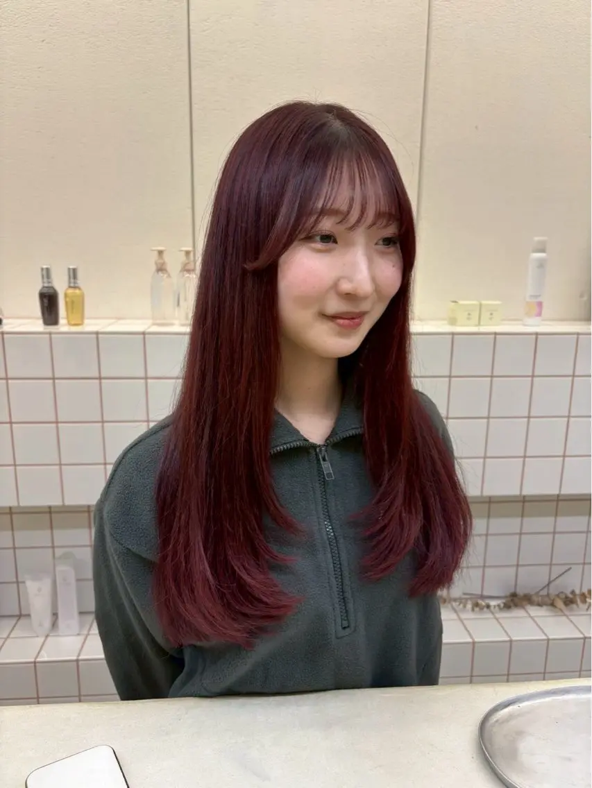 セミロング 🌼花屋併設🌼 木下奈々望のヘアスタイル