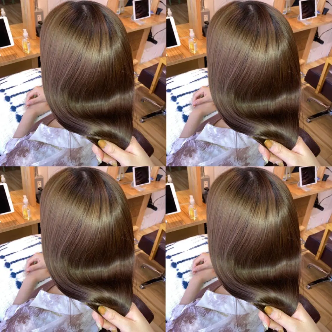 セミロング パーマ ストレートパーマ Miku🪄💫 フェイスレイヤーのヘアスタイル