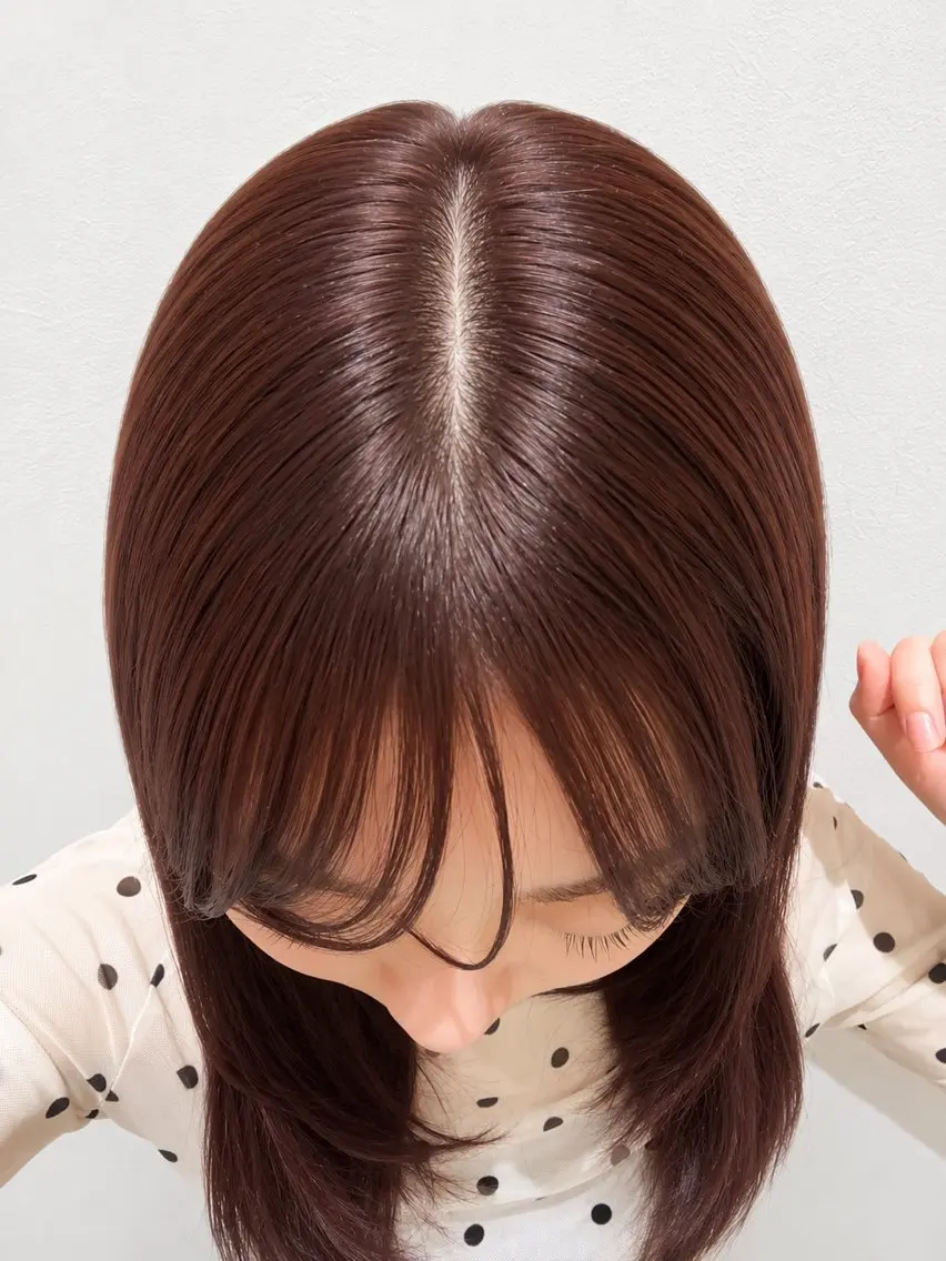 ロング カラー カシス レッドカラー ヘアカラー 優 花 / 艶カラーのヘアスタイル