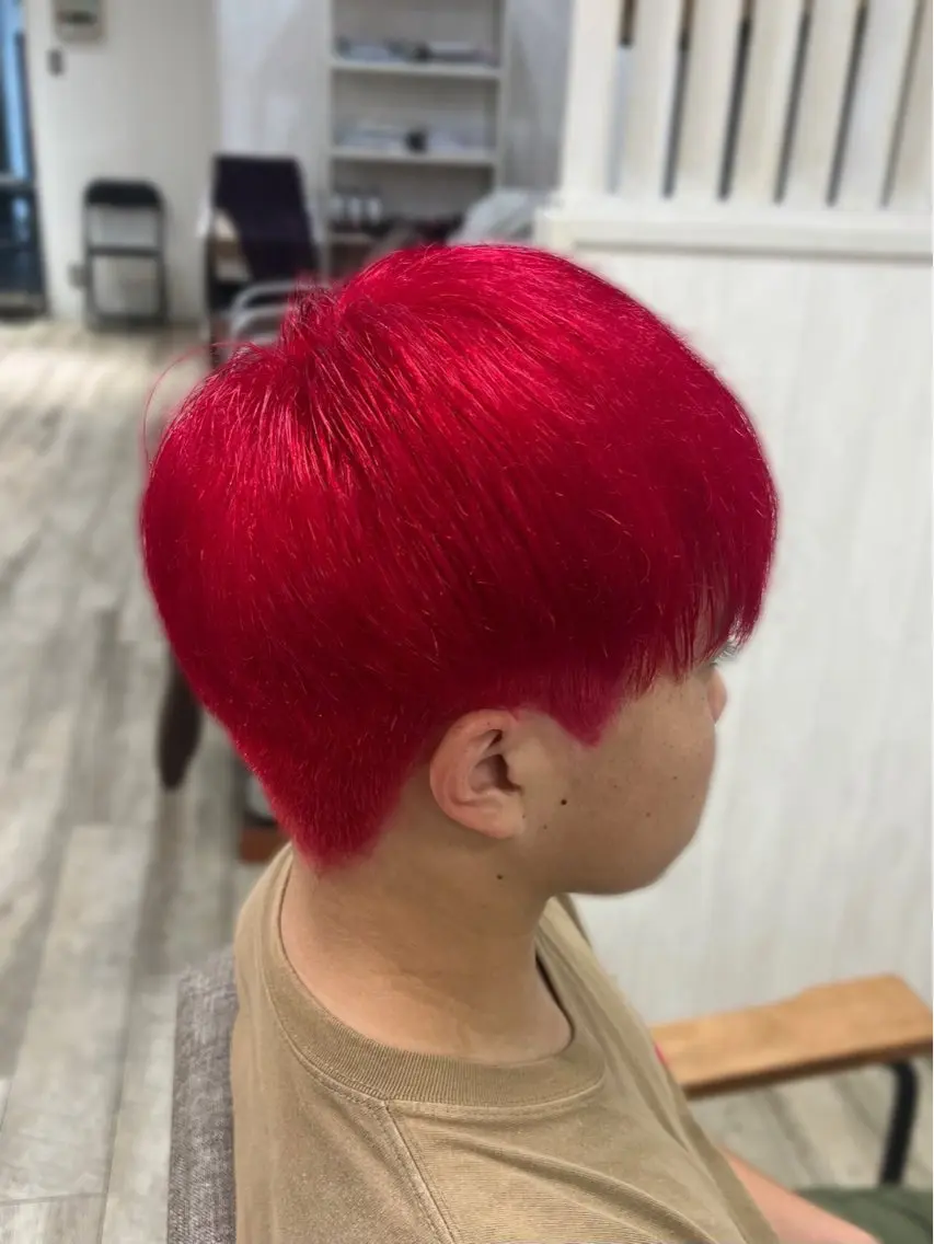メンズ ヘアカラー トリートメント hazuki🐈⬛ 透明感カラーのヘアスタイル