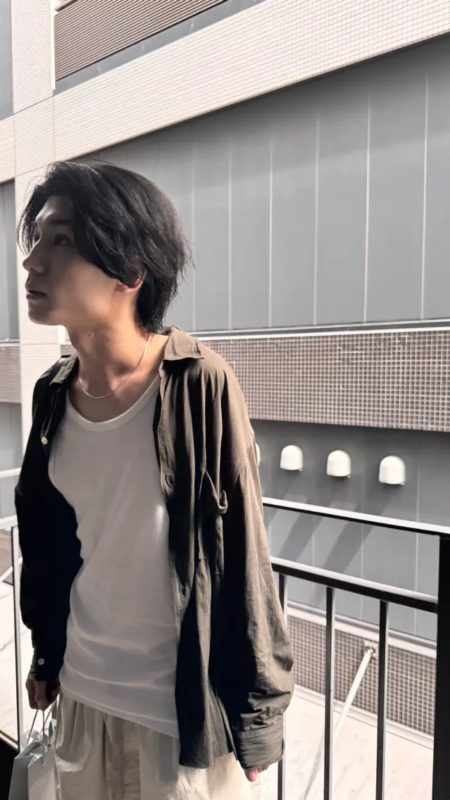 ミディアム メンズ 水相 智貴のヘアスタイル