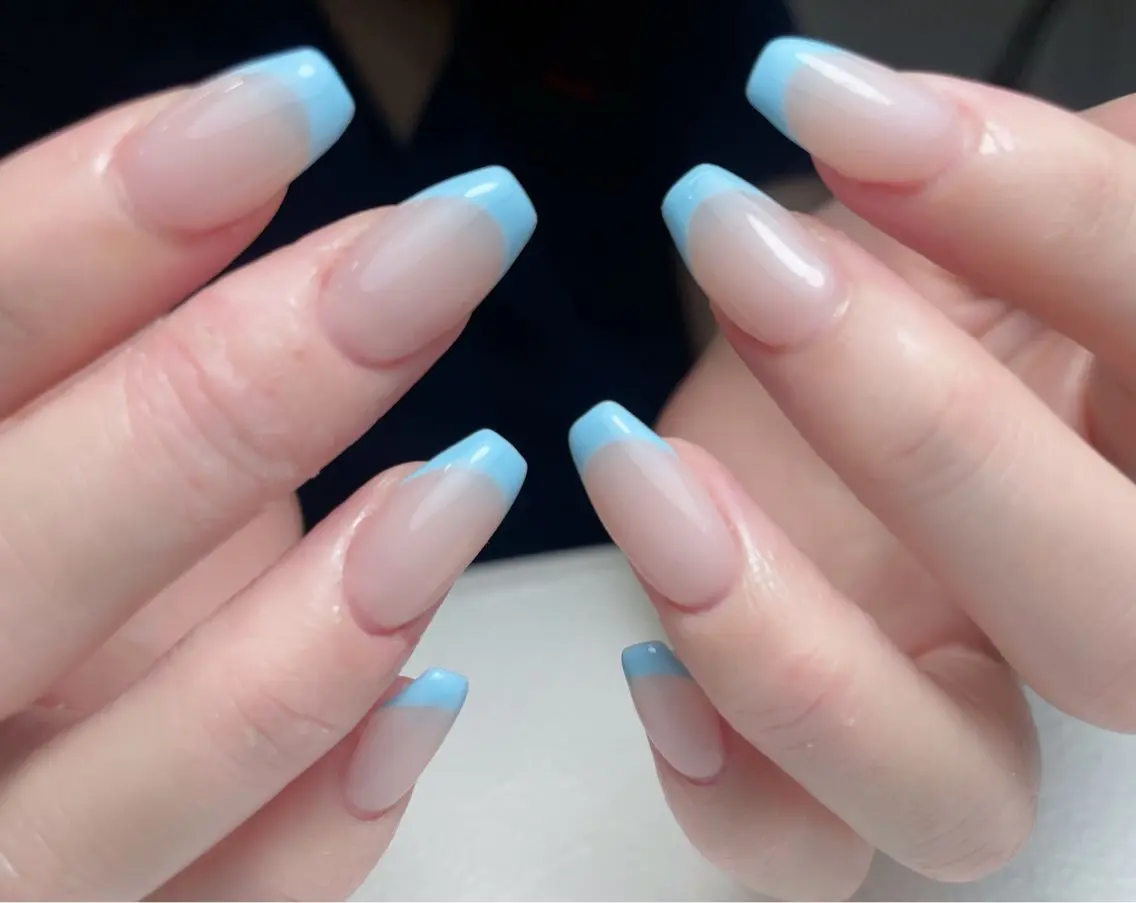 ネイル チークネイル 長さ出し フレンチネイル ジェルネイル 韓国ネイル 中野駅から2分 MEO NAILのネイルデザイン