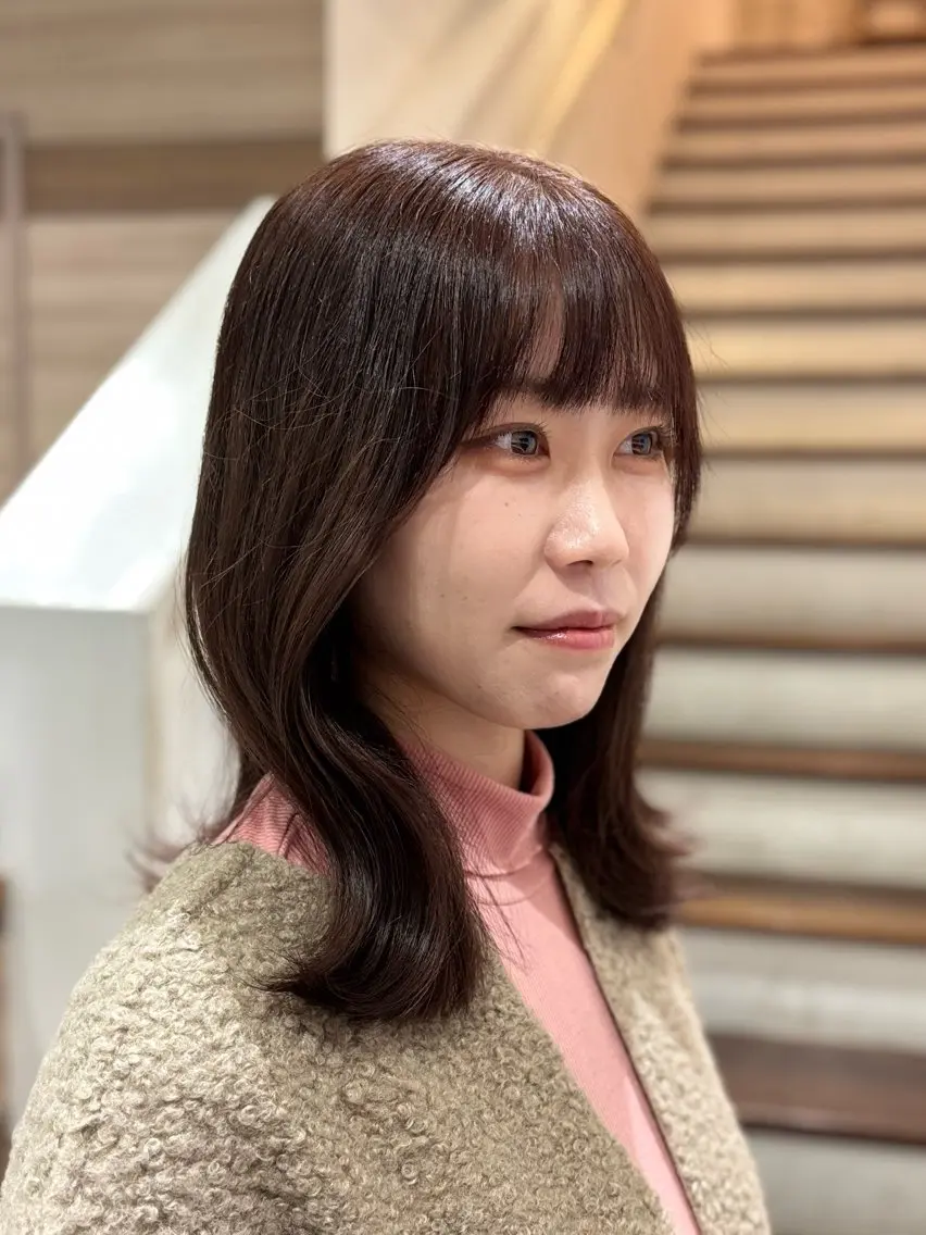 ミディアム カラー カット ヘアカラー 🌙Ash中目黒 坪内沙月🌙のヘアスタイル