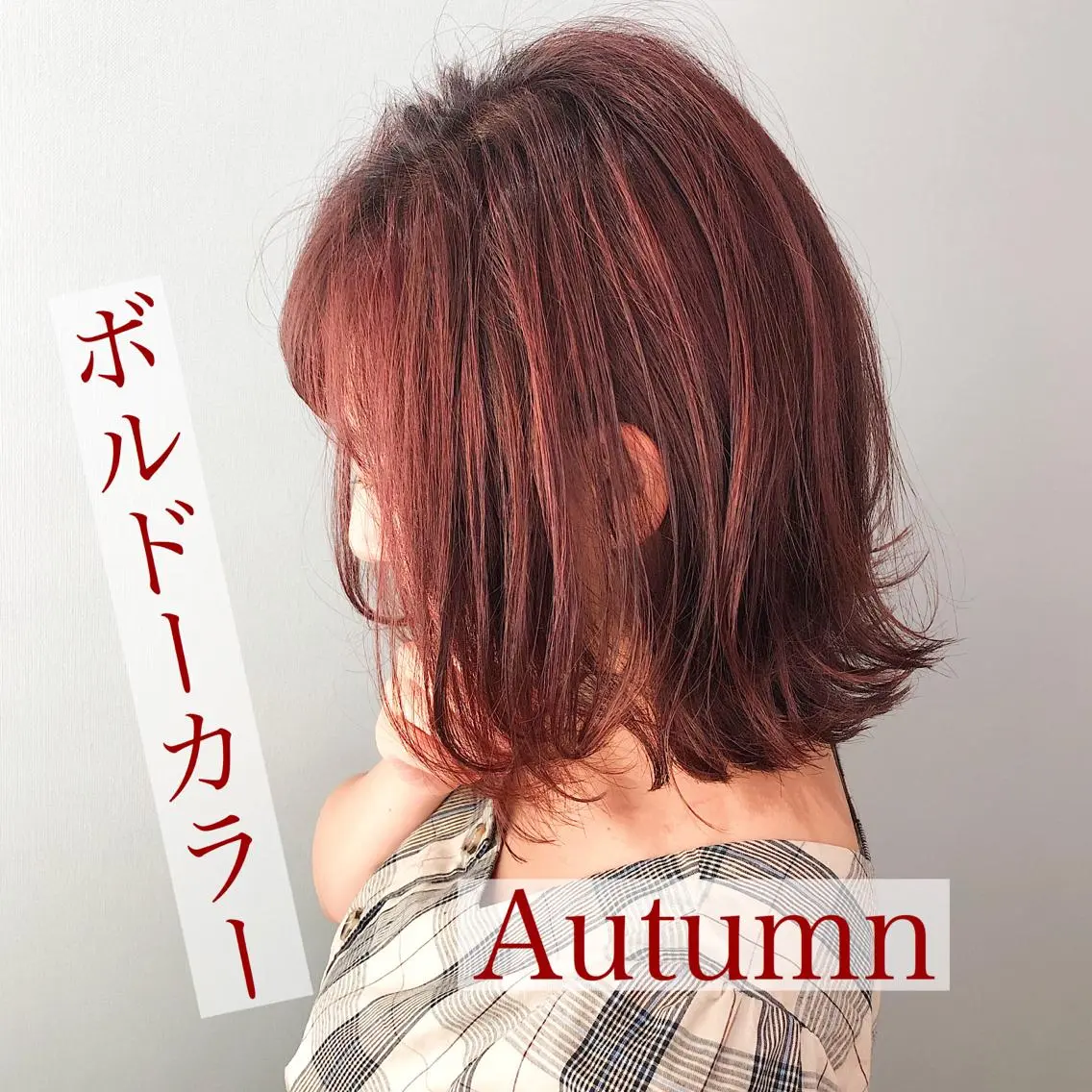 ショート カラー ボルドーカラー ハイライトカラー ピンクカラー ハイライト 美髪専門サロン kazuのヘアスタイル