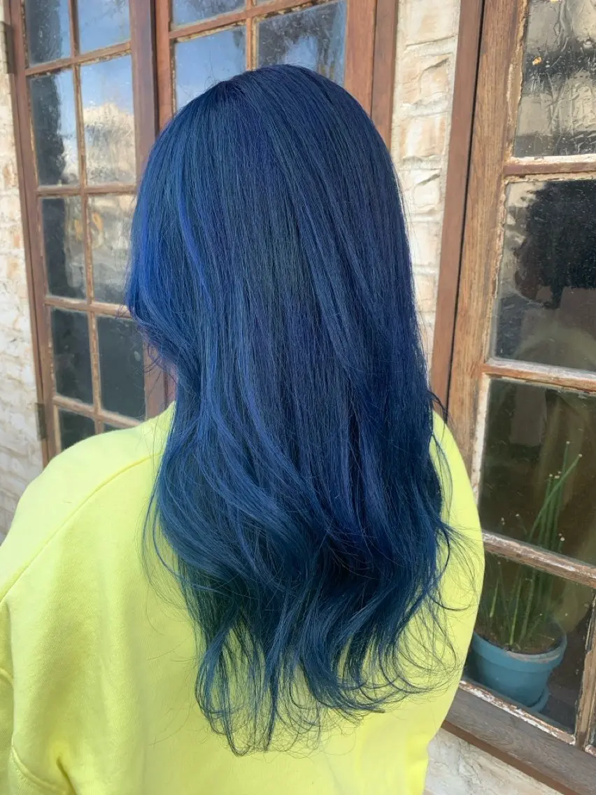 カラー ブルーカラー デザインカラー ネイビーカラー ヘアカラー 完全1×1&半個室 ☆★MUUK柳田麻那のヘアスタイル