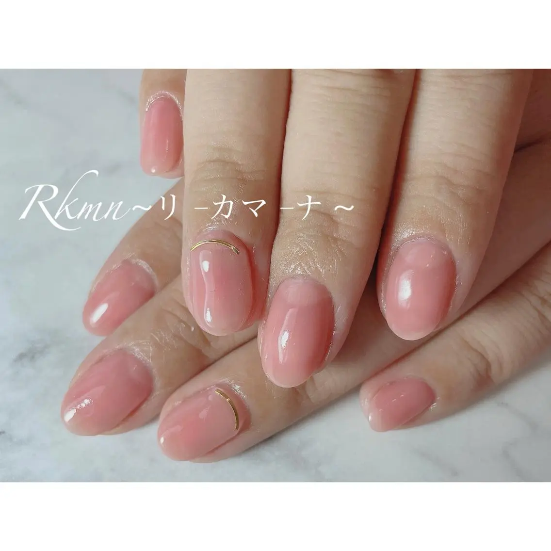 ネイル アートネイル ワンカラーネイル ピンク 春ネイル ハンドネイル フットネイル ハンドケア Rkmn ~リ-カマ-ナ~のネイルデザイン
