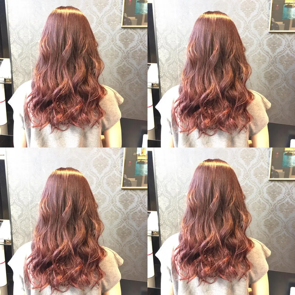 セミロング カラー ブリーチ 透明感カラー グラデーションカラー ピンクカラー 髪質改善美容師 中村 一のヘアスタイル