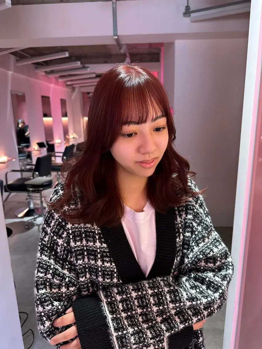 カラー レイヤーカット カラー/MAHIROのヘアスタイル